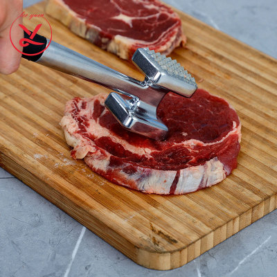 Boutique Double-Sided Aluminum Meat Tenderiser Household Tenderizer Kitchen Square Steak Hammer Hotel Meat Hammer Tender Meat Hammer