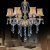 Gold Transparent 6-Head Crystal Chandelier Candle Chandelier European Lamp In The Living Room Restaurant Glass 8-Head Droplight 10-Head 12-Head