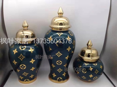 Ceramic Pot Furnishings Ornaments Crafts Storage Jar