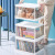 Transparent Sundries Storage Box Household Desk Storage Box with Lid Kitchen Tea Table Organizing Basket Plastic Storage Basket Shoe Box