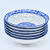 10 PCS 7-Inch Large Noodle Bowl Porcelain Bowl Wholesale Blue and White Porcelain Bowl Wholesale Porcelain Bowl Commercial Soup Bowl Household Wholesale