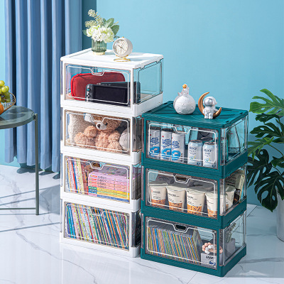 Transparent Sundries Storage Box Household Desk Storage Box with Lid Kitchen Tea Table Organizing Basket Plastic Storage Basket Shoe Box