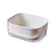 Double-Layer Vegetable Washing and Draining Basket Plastic Tape Handle Kitchen Thickened and Large-Capacity Square round Living Room and Kitchen Fruit Basket