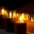 LED Electronic Candle Acrylic Cup 3D Bullet Simulation Smokeless Flame