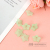 Colorful and Fresh Acrylic Frosted Small Flower Loose Beads Accessories Straight Hole Flower Children's Hair Accessories Necklace Material Wholesale