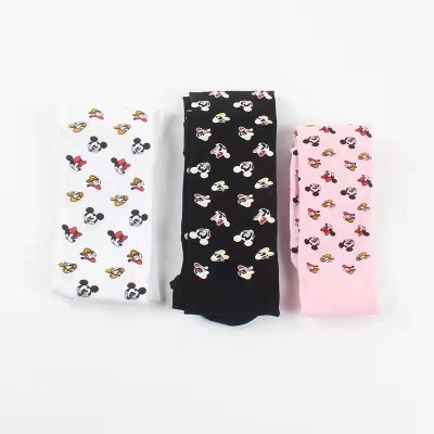 Factory Direct Sales Hot Selling Style Children's Pantyhose Girls' Offset Printing Brand Cartoon Pattern Pantyhose