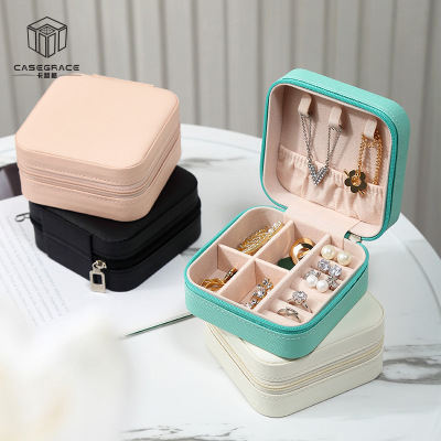 Simple And Portable Travel Jewelry Bag Ear Necklace Mini Retro Small Jewelry Box