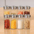 8 Heads New 430 Stainless Steel Rotating Seasoning Containers Glass Seasoning Jar Set Wholesale