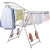 Factory Supply Pure Stainless Steel Laundry Rack Floor Folding Installation-Free Quilt Hanger Balcony Delivery Supported