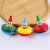 Wooden Cartoon Small Spinning Top Manual Rotating Gyro Boys and Girls 80 S Wooden Play Children Wooden Kindergarten