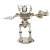 Metal Robot Model Crafts Handmade Stainless Steel Hands and Feet Can Move Children's Gift SMG Robot