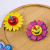 Customized Wooden Painted Small Flower Rotating Gyro Children's Intelligence Nostalgic Toy Children's Hand-Turning Traditional Gyro