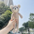 Creative Long-Legged Bear Short Plush Doll Animal Pendant Children's Schoolbag Keychain Ornaments Car Pendant Small Gift