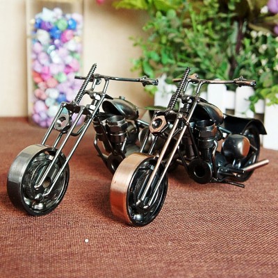 Factory Direct Sales Metal Motorcycle Iron Model Decoration Home Decoration Personalized Bedroom Office Desk Gift