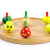 Colorful Wooden Crafts Small Spinning Top Traditional Nostalgic Children Cartoon Wooded Qizhi Toy Wooden Fruit Gyro