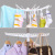 Drying Rack Floor Folding Stainless Steel Balcony Clothes Drying Hanger Baby Diaper Rack Towel Rack Wholesale Factory
