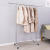 Stainless Steel Floor Clothes Hanger Balcony Retractable Hang the Clothes Shelf Movable Drying Rack Quilt Hanger