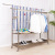 Clothes Rack Floor Folding Indoor Mobile Double Pole Household Hangers Bedroom Balcony Drying Hanger