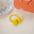Korean Style Fabric Bow Children's Hair Band Cute Girl's Fluorescent Hair Accessories Spring New Style Does Not Hurt Hair Rubber Band