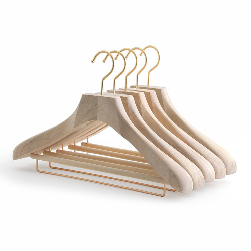 camphor flocking clothes hanger clothing store solid wood clothes hanger wooden non-slip clothes support men‘s adult household clothes rack wholesale
