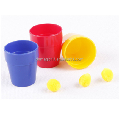 Eco-friendly material cup and ball magic prop trick for prom