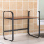 Kitchen Microwave Storage Rack Multi-Functional Wooden Storage Organizer Iron Shelf