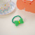 Korean Style Fabric Bow Children's Hair Band Cute Girl's Fluorescent Hair Accessories Spring New Style Does Not Hurt Hair Rubber Band