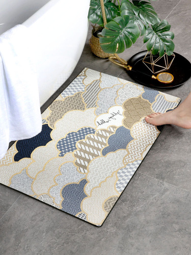 toilet floor mat household bathroom door absorbent floor mat toilet door mat toilet carpet new chinese xiangyun