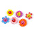 Customized Wooden Painted Small Flower Rotating Gyro Children's Intelligence Nostalgic Toy Children's Hand-Turning Traditional Gyro