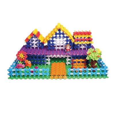 klikko construction children's plastic snowflake building bl