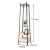 Floor Coat Rack Iron Wood Structure Combination Clothes Hanger Multi-Functional Clothes Rack Support Customization