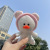 Cartoon Creative Hat Duck Short Plush Animal Plush Pendant Super Cute Figurine Doll Schoolbag Couple Keychain