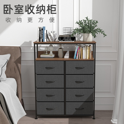 Non-Woven Drawer Storage Cabinet Iron Frame Fabric Multi-Layer Locker Support Processing Customization Export