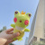 Cartoon Strap Frog Plush Doll Toy Personalized Schoolbag Keychain Car Pendant Couple Girlfriends Accessories