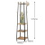 Floor-Standing Wrought Iron Wooden Clothes Rack Multi-Functional Storage Rack Organizing Rack Support Labeling Customization