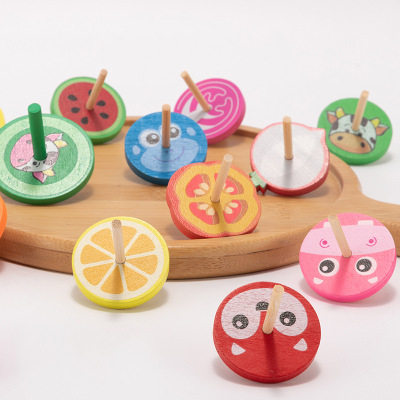 Casual Small Toys Small Spinning Top Children's Handheld Piggy Small Colorful Small Spinning Top Children's Day Mini Rotary Table