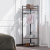 Iron Wood Combined Corner Clothes Rack Floor Living Room Cloth Rack Bedroom Storage Rack Wall-Mounted Bracket