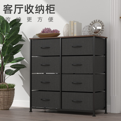 Customized Non-Woven Drawer Storage Cabinet Living Room Bedroom Multi-Function Locker Export European and American Amazon