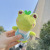 Cartoon Strap Frog Plush Doll Toy Personalized Schoolbag Keychain Car Pendant Couple Girlfriends Accessories