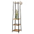 Floor-Standing Wrought Iron Wooden Clothes Rack Multi-Functional Storage Rack Organizing Rack Support Labeling Customization