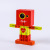 Processing Customized Rubik's Cube Robot Transformation Movable Joint Intelligence Toy Boys Assembling Building Blocks Toy