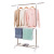 Clothes Hanger Indoor Stainless Steel Hanger Balcony Mobile Air Clothes Rack with Towel Rack Multifunctional Drying