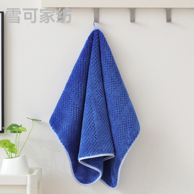 New Pineapple Plaid Towel, Dense Texture, Soft Touch, No Lint, No Fading, Strong Absorbent Hair Drying Towel Plain Color