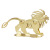 Creative Office Decoration Metal Cutting Texture Lion Model Decoration Home Decorations SMG Lion Golden