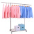 Stainless Steel Floor Clothes Hanger Balcony Retractable Hang the Clothes Shelf Movable Drying Rack Quilt Hanger