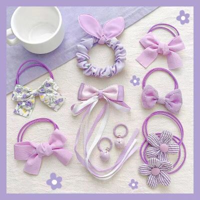 Western Style Children's Hair Band Chinese Style Han Costume Headdress Bow Streamer Hair Tie Hair Rope Baby Does Not Hurt Hair Accessories Female