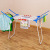 Factory Wholesale Custom Folding Towel Rack Floor Drying Rack Multi-Functional Air Clothes Shelf Amazon