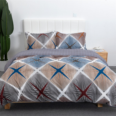 Cross-Border Bedding Suit (1 Bed Cover +2 Pillowcases) Bohemian Foreign Trade Bedding EBay Digital Printing Custom Kit