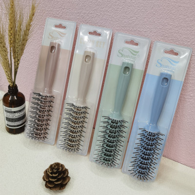 round Hairbrush Hair Curling Comb Rib Comb Flat Comb