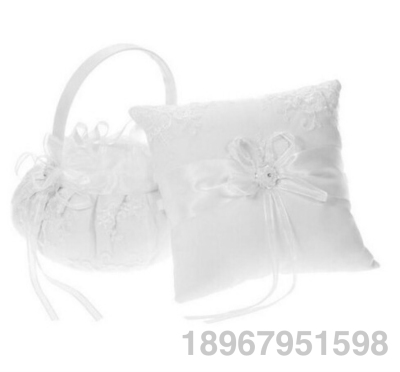 Wedding Supplies Set Bride Flower Basket Bride Ring Pillow Cross-Border Supply Factory Wholesale